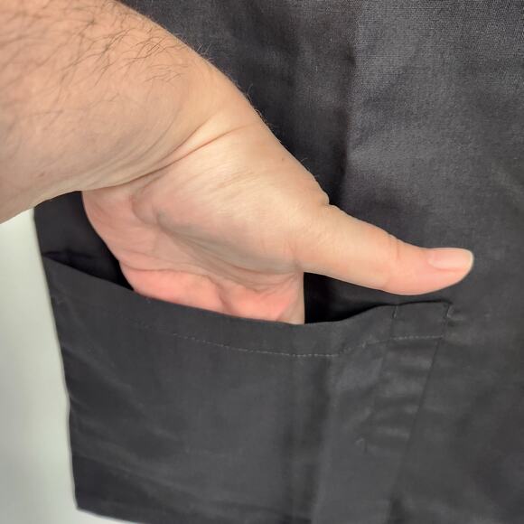 NWT Dagacci Black Medical Dental Short Sleeve Scrub Top Women's S - Picture 5 of 8